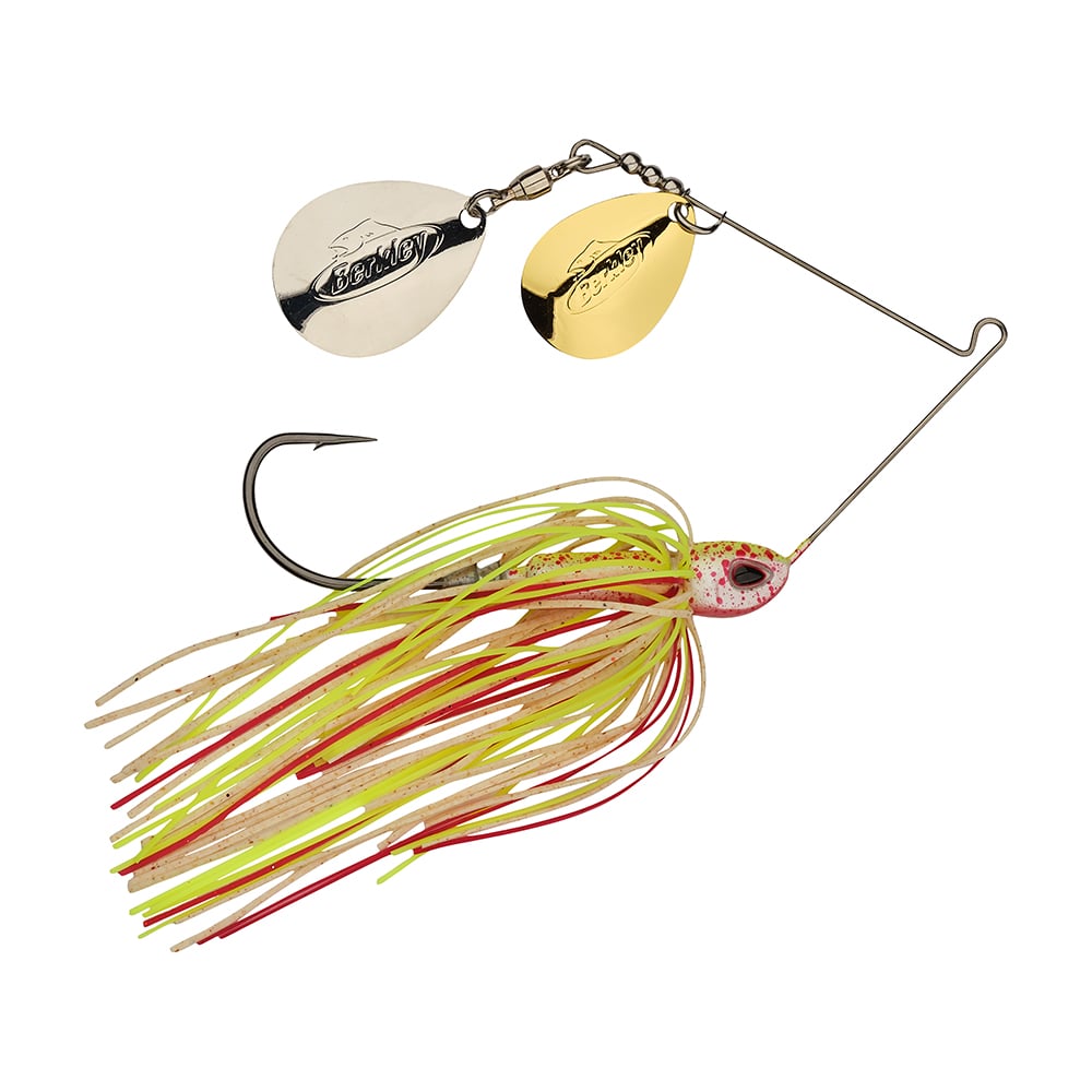 Berkley Power Blade Compact Double Colorado Spinnerbait Hotslaw Gold/Silver
