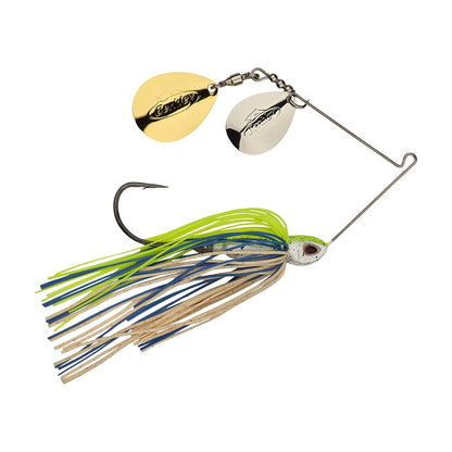 Berkley Power Blade Compact Double Colorado Spinnerbait Old School Silver/Gold