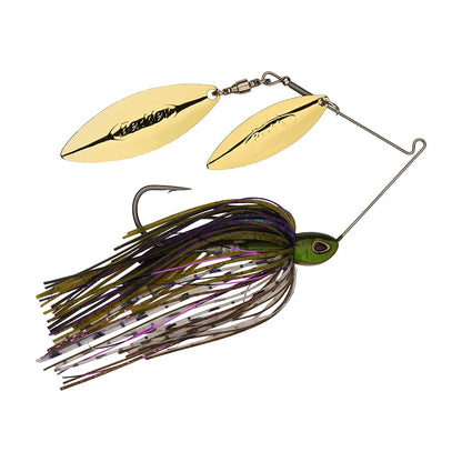 Berkley Power Blade Compact Double Willow Spinnerbait Bama Bream Gold/Gold