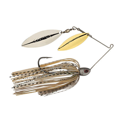 Berkley Power Blade Compact Double Willow Spinnerbait Silver Bullet Gold/Silver