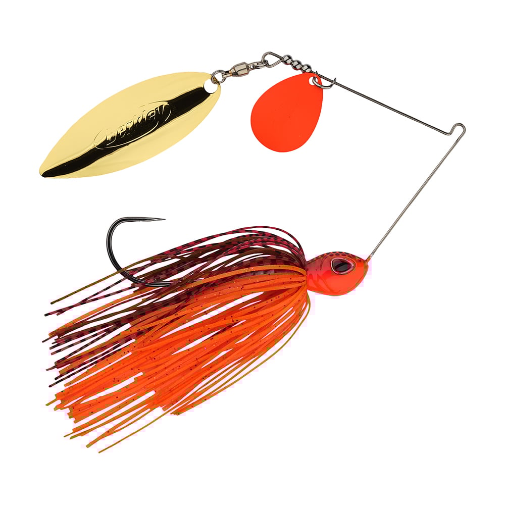 Berkley Power Blade Colorado Willow Spinnerbait Fire Craw Orange Gold