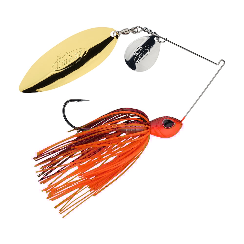 Berkley Power Blade Colorado Willow Spinnerbait Fire Craw Silver/Gold