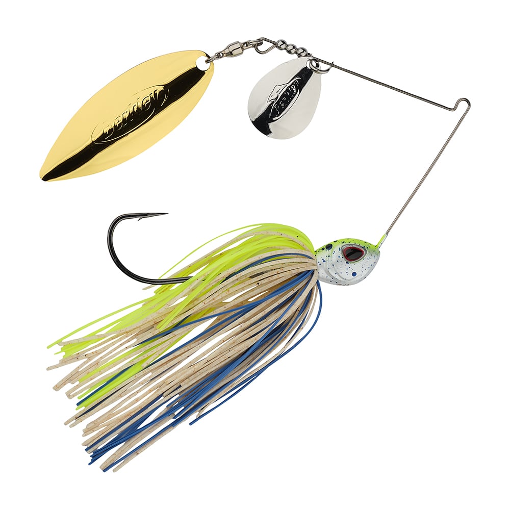 Berkley Power Blade Colorado Willow Spinnerbait Old School Silver Gold