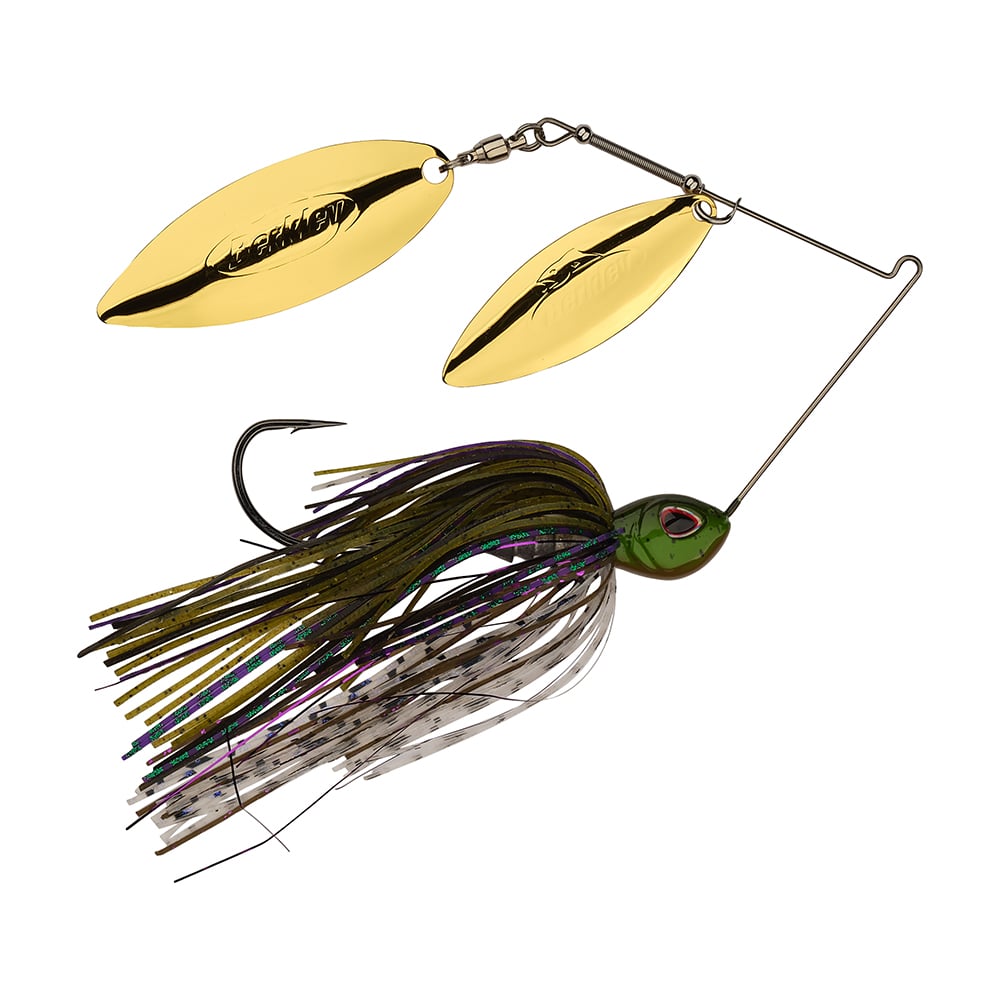 Berkley Power Blade Double Willow Spinnerbait Bama Bream Gold/Gold
