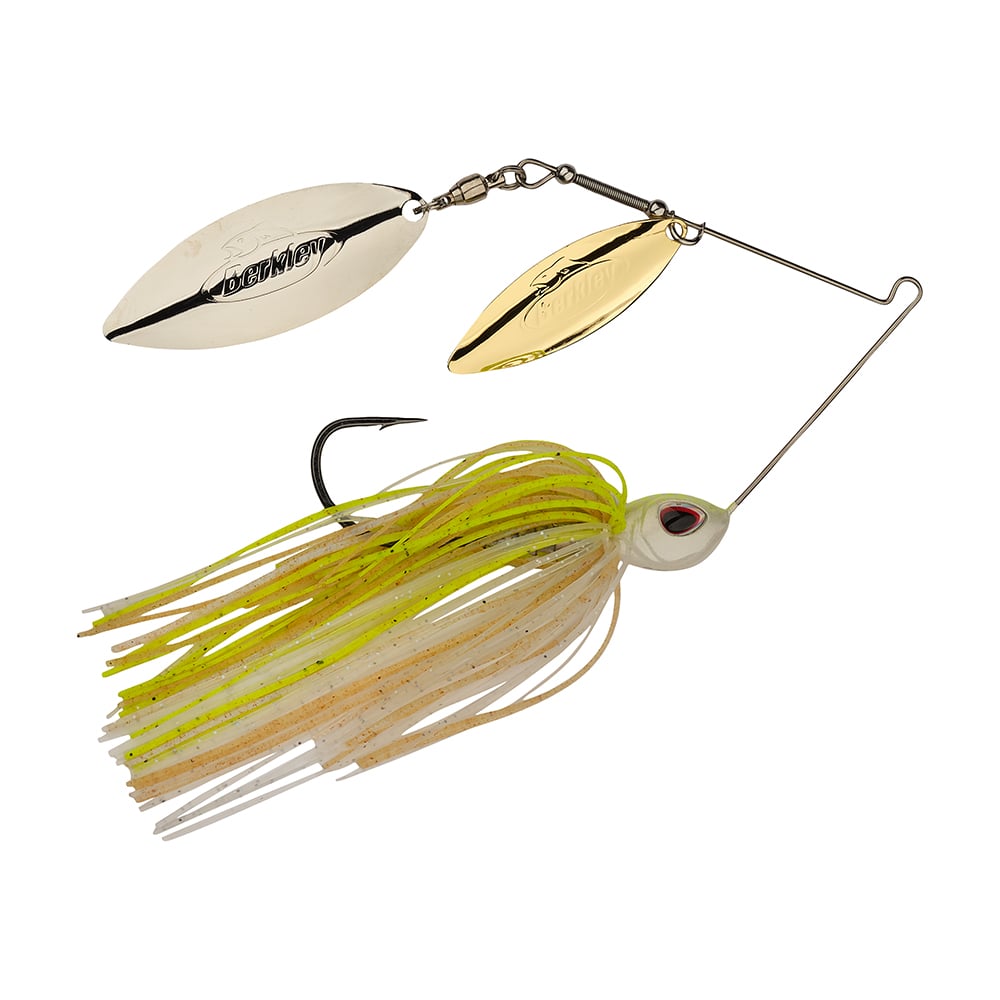 Berkley Power Blade Double Willow Spinnerbait E2 Magic Gold/Silver