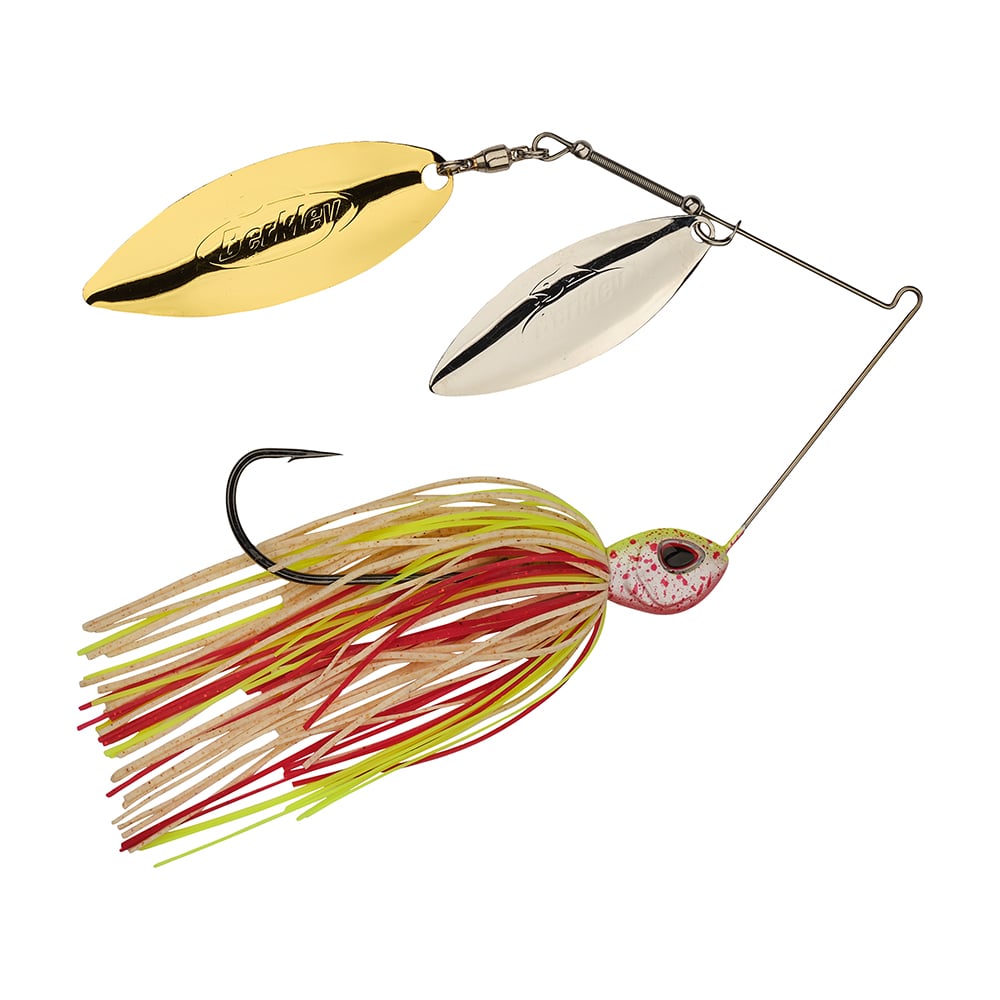 Berkley Power Blade Double Willow Spinnerbait Hotslaw Silver/Gold
