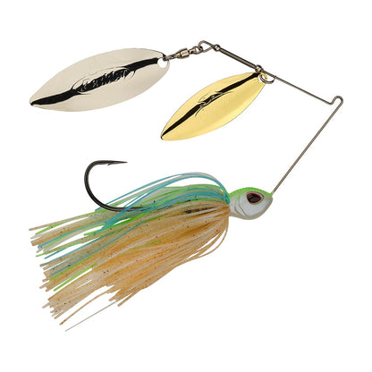 Berkley Power Blade Double Willow Spinnerbait Pretty One Gold/Silver