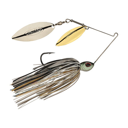 Berkley Power Blade Double Willow Spinnerbait Shad Spawn Gold/Silver