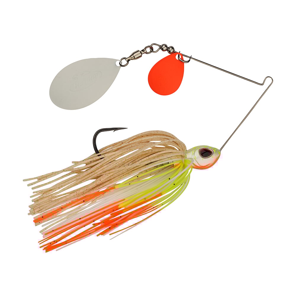 Berkley Power Blade Colorado Indiana Spinnerbait Coleslaw Orange White