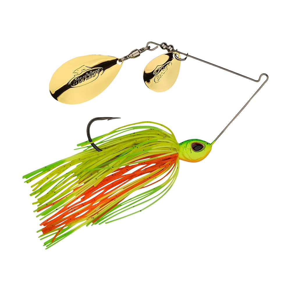 Berkley Power Blade Colorado Indiana Spinnerbait Fire Tiger Gold Gold