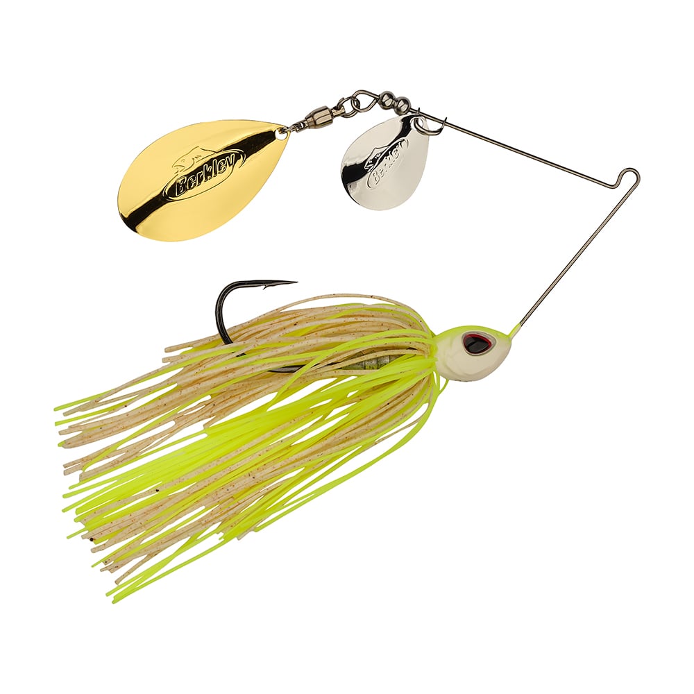 Berkley Power Blade Colorado Indiana Spinnerbait White Chartreuse Silver Gold