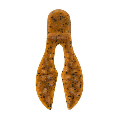 The Berkley Powerbait MaxScent Meaty Chunk, by Berkley, resembles a crawfish claw with its speckled brown and black design. Its realistic action and super-charged scent make it irresistible to fish, enhancing your angling experience.