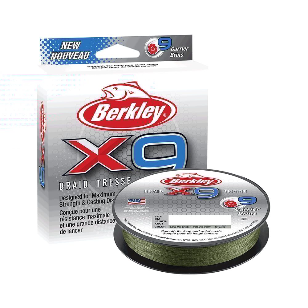 Berkley x9 Braid Low-Vis Green