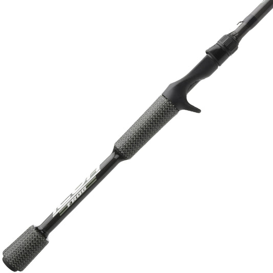 A close-up of the Cashion Rods ICON Series Frog Casting Rod 7'4" Heavy (IFR74HF) shows its black finish, textured grips, and trigger reel seat—perfect for anglers seeking a heavy power frog rod by Cashion.