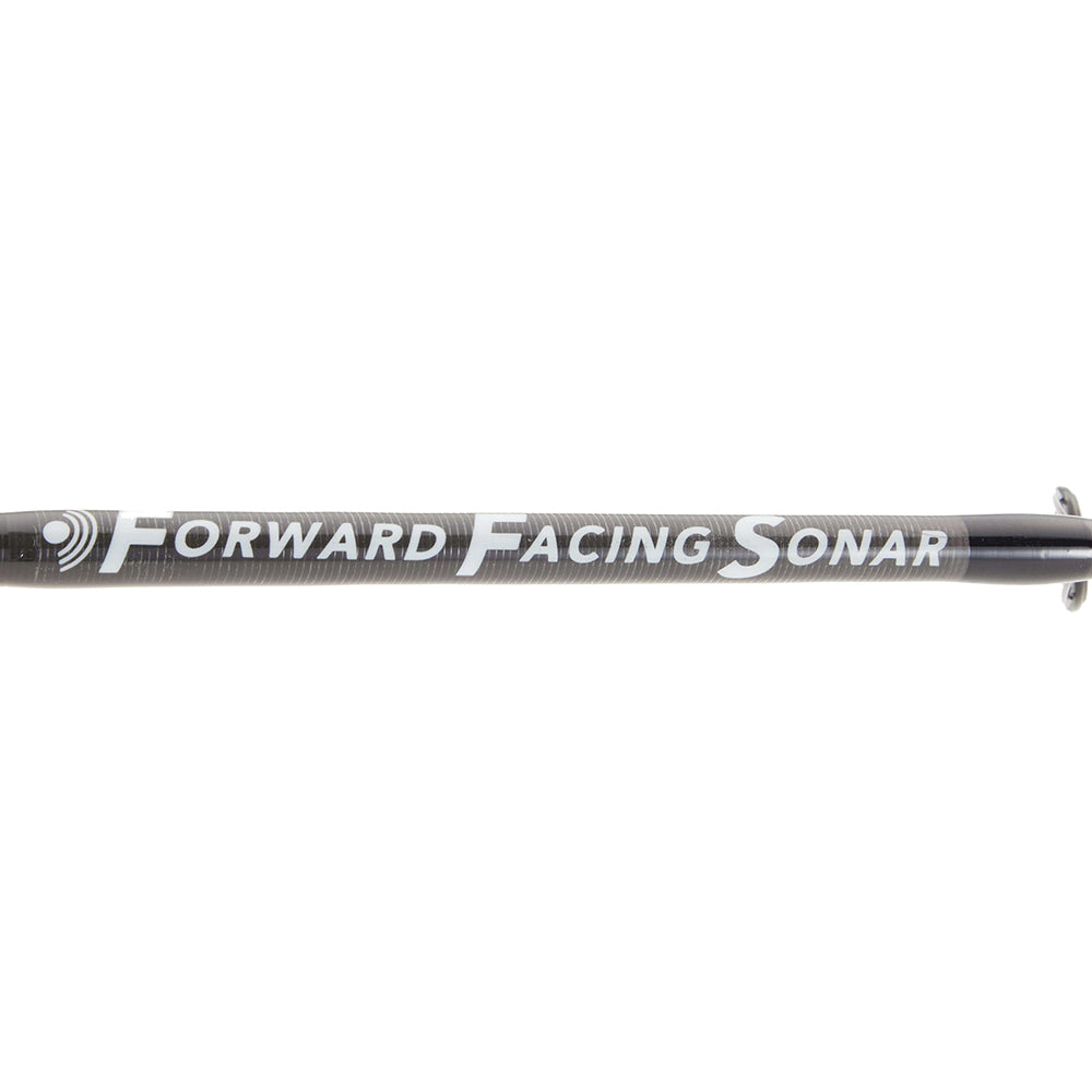 A close-up of the Cashion Rods ICON Series 7'4" Medium Spinning Rod (IFFS74MFS) shows "FORWARD FACING SONAR" boldly printed on its dark surface—a precision tool designed for advanced fishing with spinning rods.