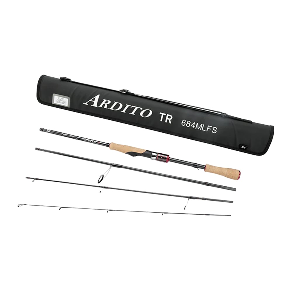 Daiwa Ardito Travel Spinning Rod 6'8" Medium Light 4 Piece | ARD684MLFS-TR
