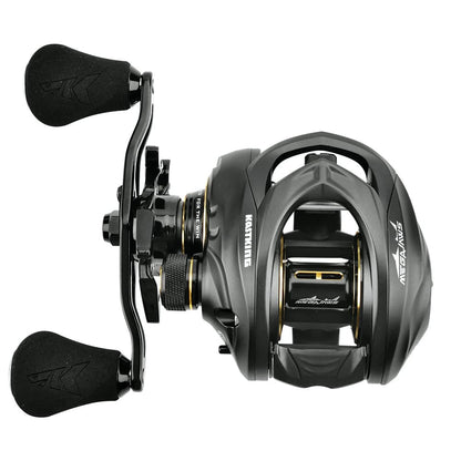 KastKing MegaJaws Elite Casting Reel Dark Galaxy 7.2:1 LH | KRLCSTMJE-72LDX - Top Down