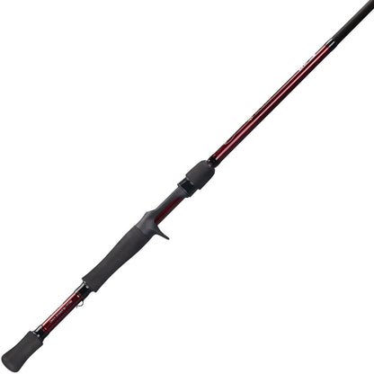 A Lew's KVD Series Graphite Casting Rod 7'6" Extra Heavy Flipping/Pitching (LKVDGC9) with a black ergonomic handle and trigger grip is displayed against a white background.