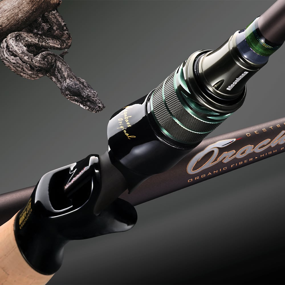 Megabass Orochi X10 Casting Rod Bandersnatch 7'0" Medium | F5-70XT - Reel Seat