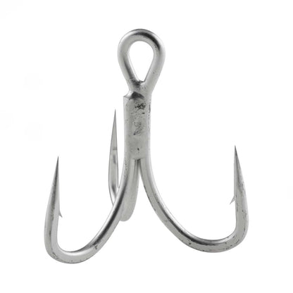 The Owner STX-58TN ZO-WIRE Treble Hooks by Owner feature three sharp, curved points and a looped eye for superior penetration, shown on a plain white background.
