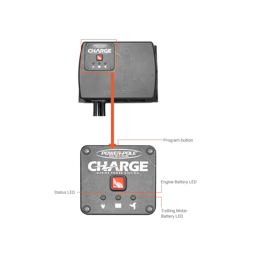 Power-Pole Charge Marine Power Manager Smart Charger | CH-500W - Interface