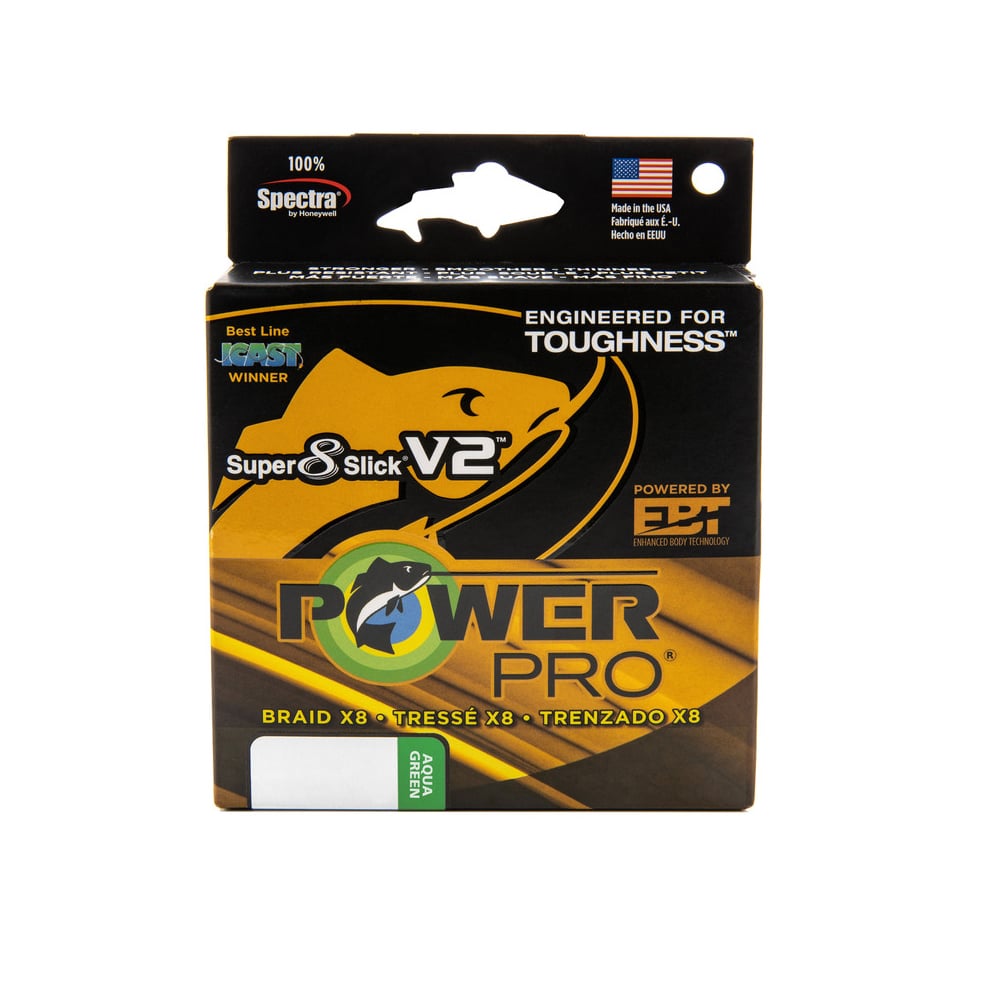 Power Pro Super 8 Slick V2 Braided Line Onyx / 300 Yards / 80 lb