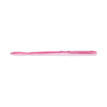 The Rapala Crush City Janitor Worm, known for tackling tough tasks, features a protective cover and a textured grip. Its sleek pink design contrasts beautifully with any background, adding boldness to grooming.