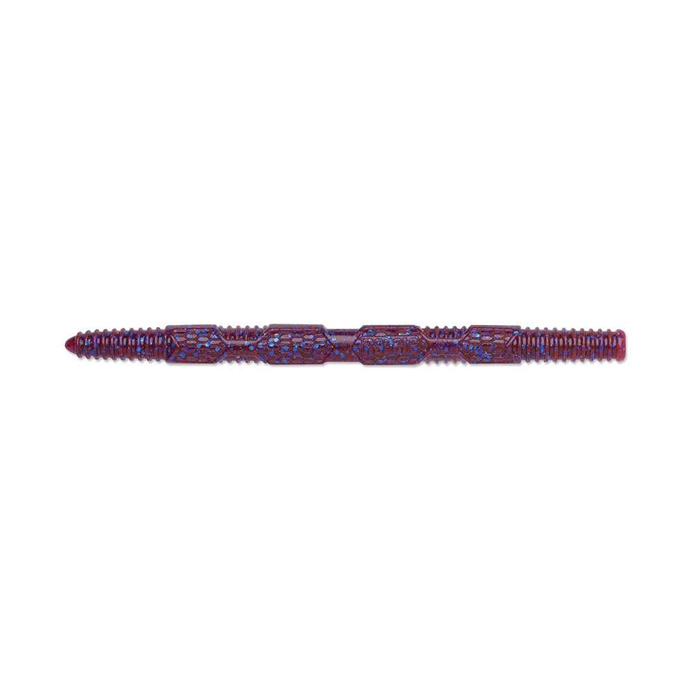 The Rapala Crush City Pigstick from Rapala, a maroon plastic pen, boasts intricate geometric relief patterns that create a unique and artistic appeal. Its textured surface draws attention, perfect for those who appreciate elegance in simplicity.