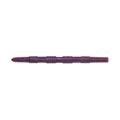 The Rapala Crush City Pigstick from Rapala, a maroon plastic pen, boasts intricate geometric relief patterns that create a unique and artistic appeal. Its textured surface draws attention, perfect for those who appreciate elegance in simplicity.