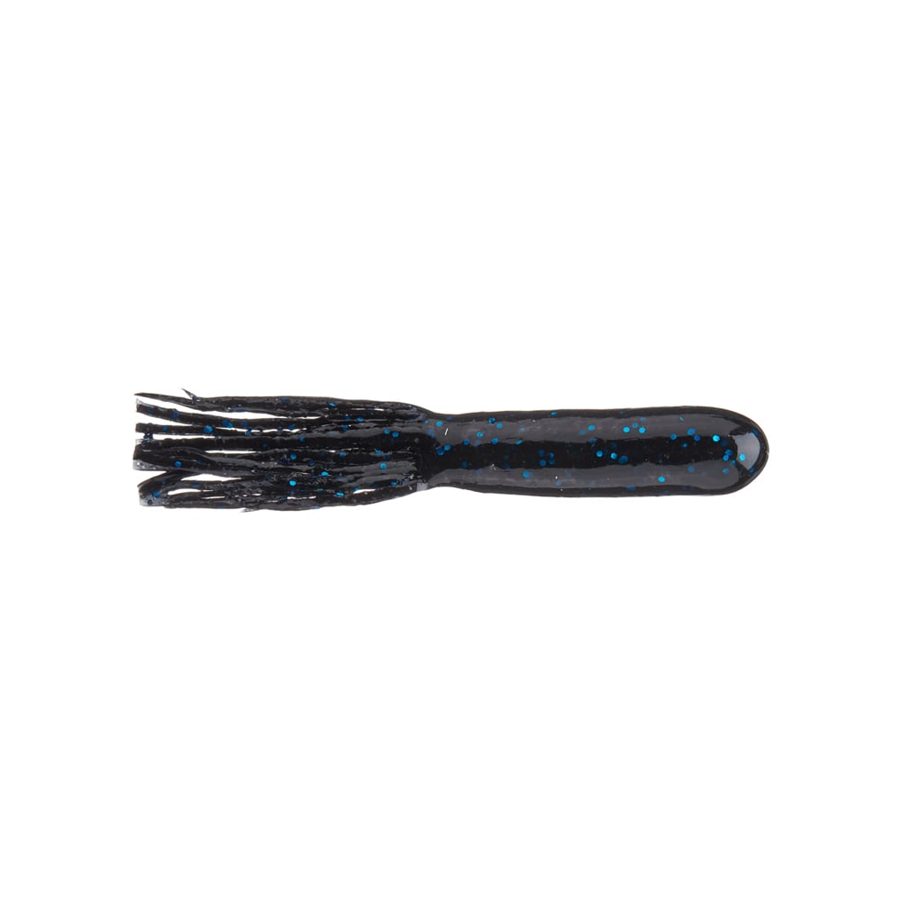 Secret Lures Flippin' Stupid Tube 4.2" Black Blue Flake