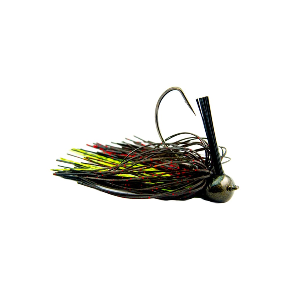 Secret Lures MVP Football Jig Black Neon & Chartreuse