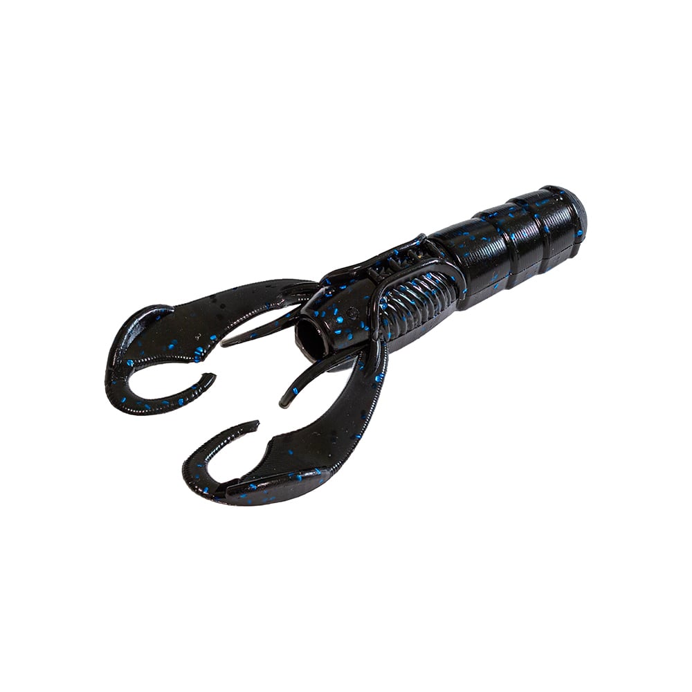 Secret Lures Stupid Craw 3.7" Black Blue Flake