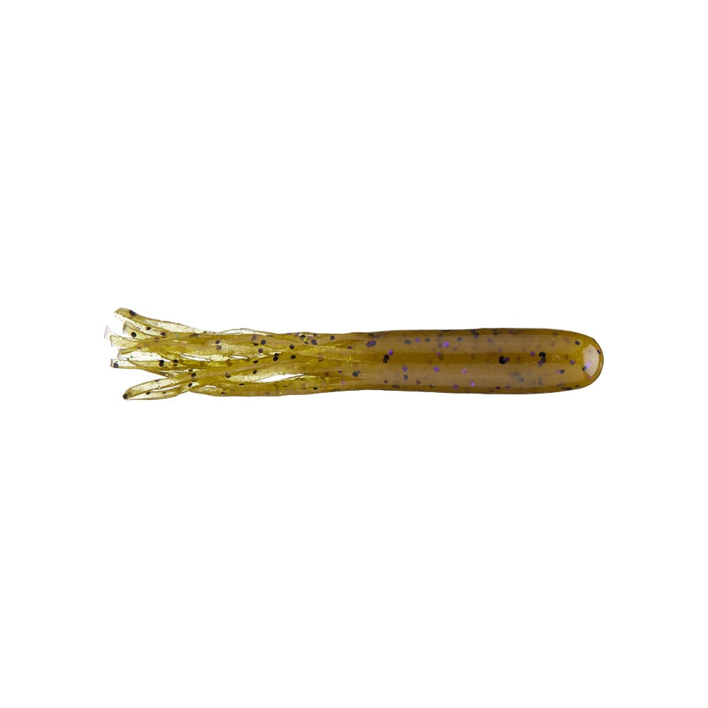 Secret Lures Stupid Tube 3.7" Light Green Pumpkin Purple