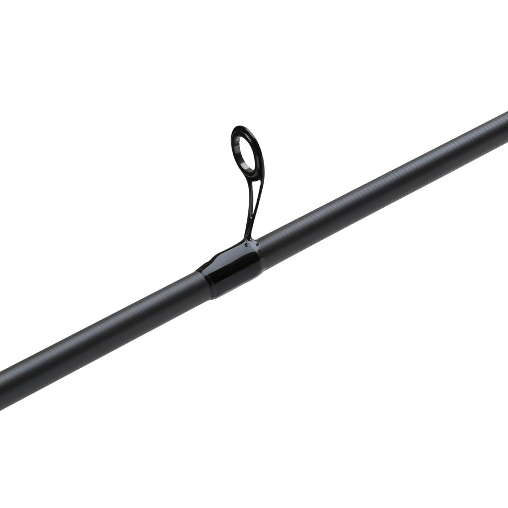 A detailed view of the Shimano Clarus F Spinning Rod 7'0" Medium Heavy (CSS70MHF) by Shimano, featuring a single round line guide against a white background—ideal for versatile multi-species fishing.