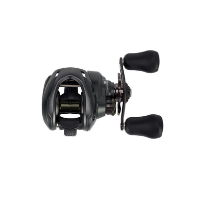 The Shimano Curado 150M Casting Reel 7.4:1 RH (CU150HGM) is a sleek black reel with dual ergonomic handles, seen from above against a white background—ideal for bass fishing fans.