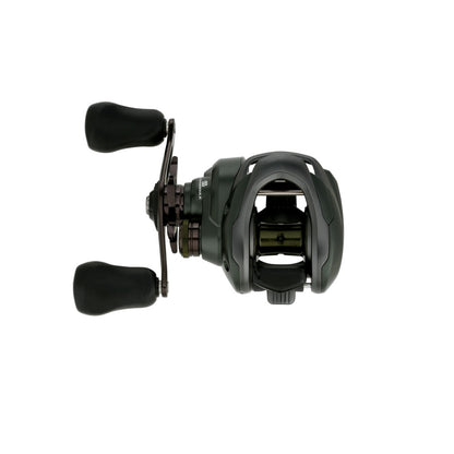 Top view of the Shimano Curado 150M Casting Reel 6.2:1 LH (CU151MGM) by Shimano, featuring two ergonomic handles and a visible spool, ideal for bass fishing, isolated on a white background.