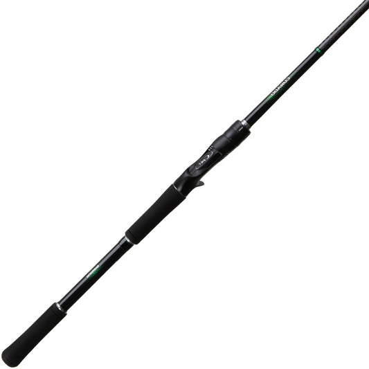 A Shimano Curado Casting Rod 7'5" Heavy (CDC75HA), black with foam handles, Fuji FazLite guides, and a visible reel seat, is positioned diagonally on a white background.