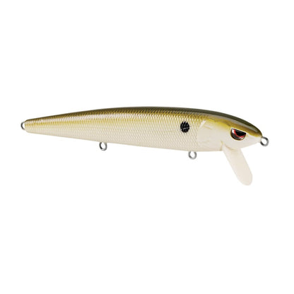 The SPRO Essential Series Zero Minnow Wakebait features a lifelike small fish design with metallic gold and white body, textured scales, red-black eyes, plastic lip, and three metal loops—ideal for bass fishing.