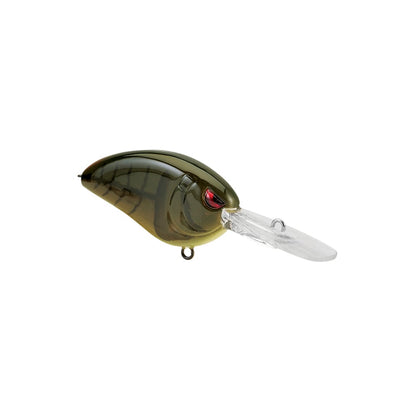 The SPRO Spro Little John Micro DD 45 Crankbait is a green and brown finesse-style lure with a red eye and transparent plastic bill, shown on a white background.
