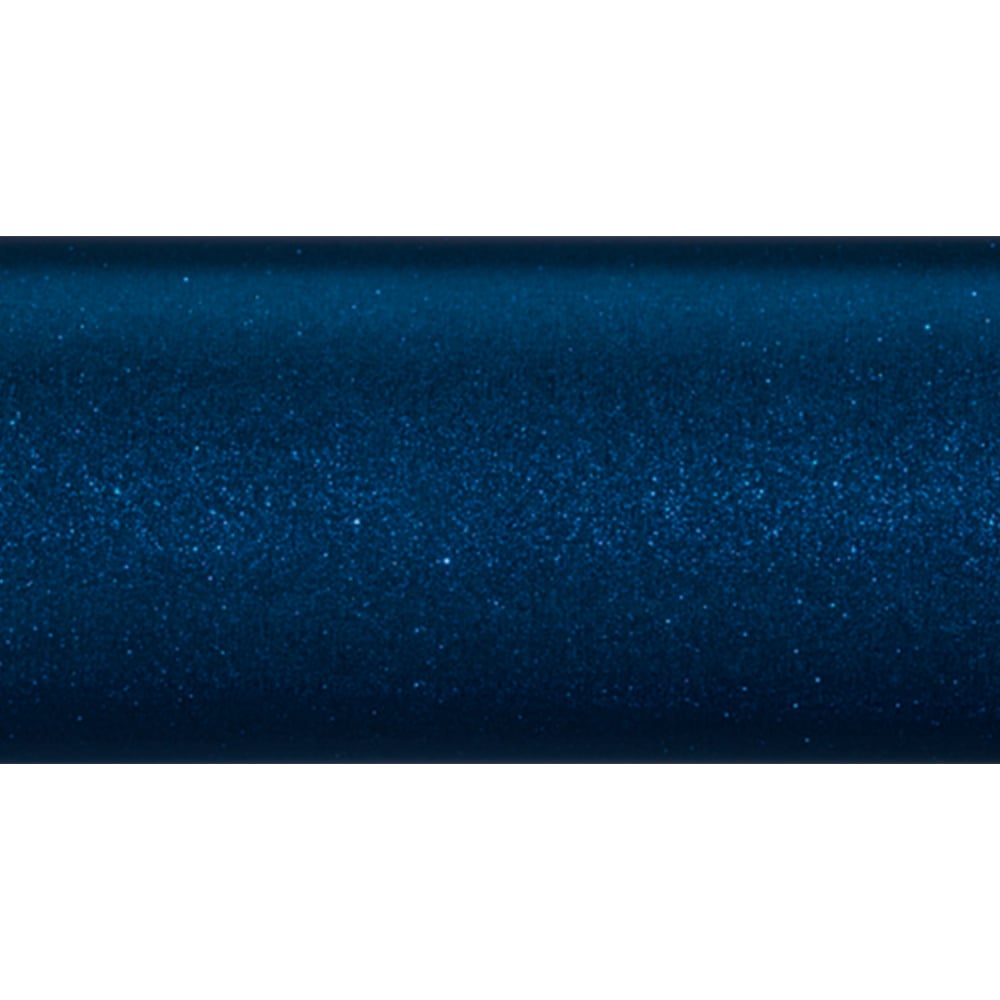 A close-up of the smooth, metallic blue finish with subtle sparkle on the St. Croix Legend Surf Spinning Rod 7'0" Medium (GSS70MMF) is shown as a horizontal band against a white background.