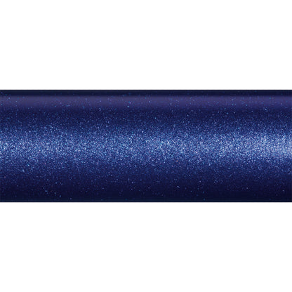 A close-up of a metallic blue surface with a sparkling, glitter-like texture, similar to the shimmering SCIV+ Carbon Fiber finish on the St. Croix Legend Tournament Bass Casting Rod 7'2" Heavy Rip-N-Chatter (LBTC72HM).