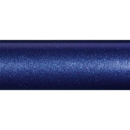 The St. Croix Legend Tournament Bass Spinning Rod 7'1" Medium Versatile | LBTS71MF features a dark blue metallic or glittery surface with a Fortified Resin System, creating a gradient of light and dark shades with sparkling specks dancing across its texture.