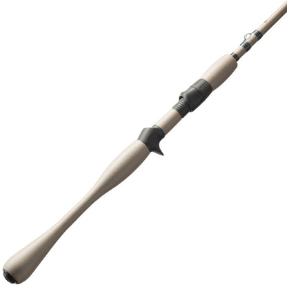 A St. Croix Legend Xtreme Inshore Casting Rod 7'0” Medium Heavy (XSC70MHF) is displayed diagonally on a white background, showcasing its contoured handle, reel seat, and line guides.