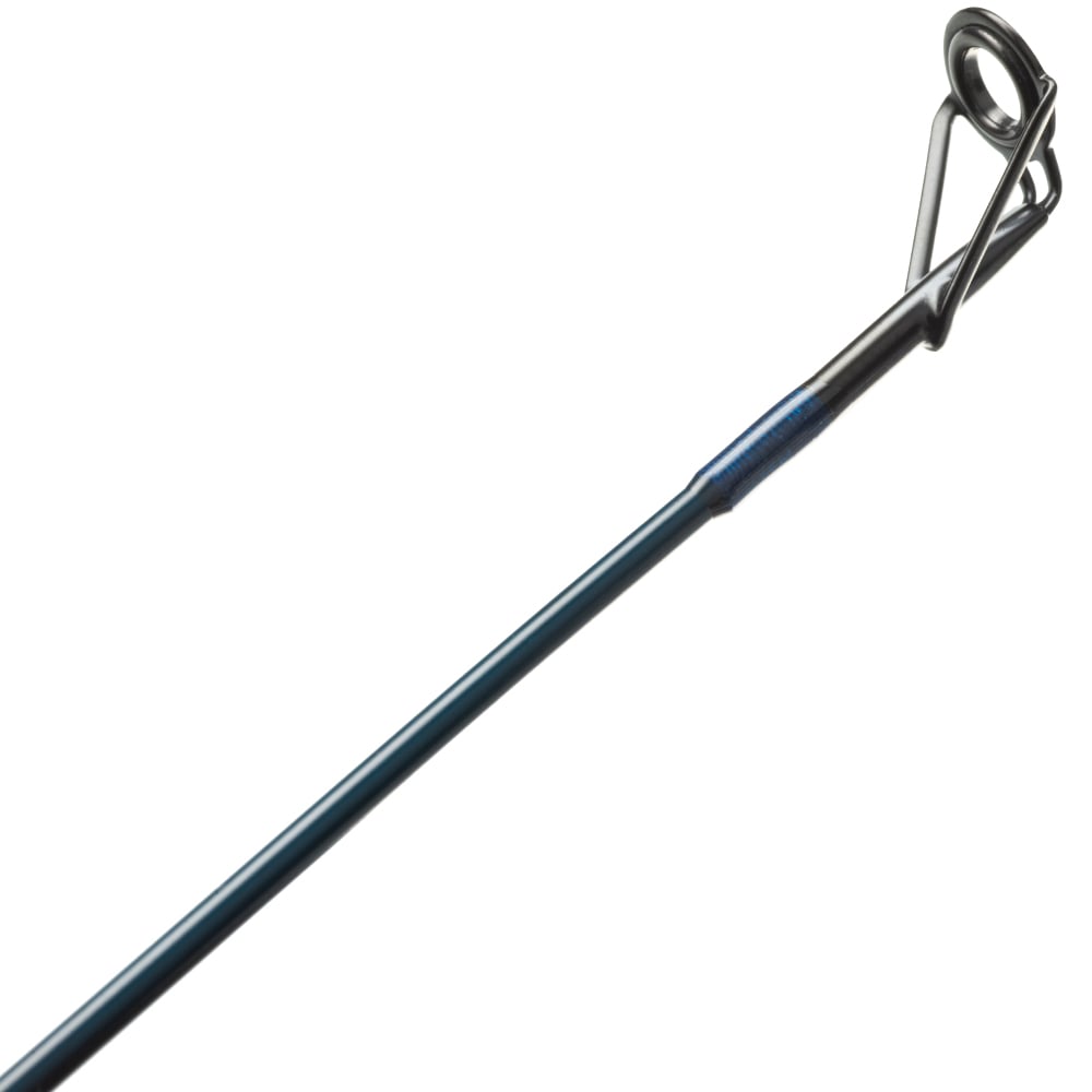 Close-up of the St. Croix Triumph Casting Rod 6'0” Medium (TCR60MF), showcasing the guide ring and its sturdy metal frame on this medium power rod by St. Croix.