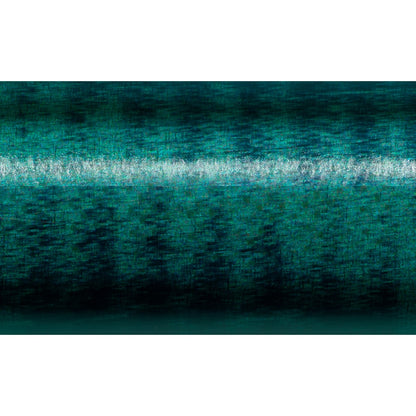A textured surface in turquoise and dark blue, inspired by the St. Croix Triumph Inshore Casting Rod 6'8” Medium Heavy finish, features a horizontal white streak across the center for an abstract, brushed metal effect.