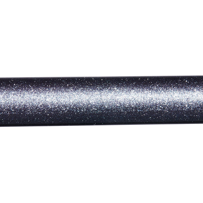 A close-up of the St. Croix Trout Series Spinning Rod 6'6" Medium Light Extra Fast 2 Piece (TFS66MLXF2) by St. Croix shows its dark, sparkling body with silver and white specks, creating a shiny textured look perfect for trout fishing.