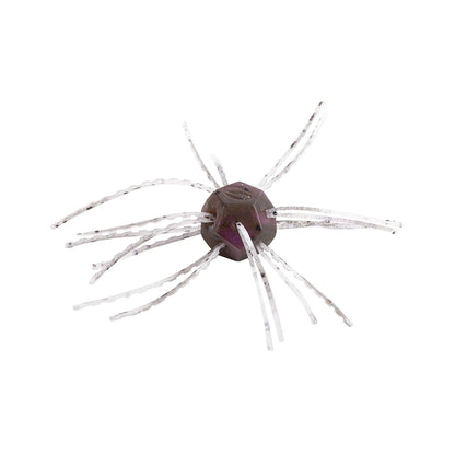 The Strike King Tumbleweed Floating 3" lure, sold in a 4-pack, features a brown, hexagonal body with multiple clear, flexible leg-like strands radiating outward, resembling a lifelike spider. Brand: Strike King.
