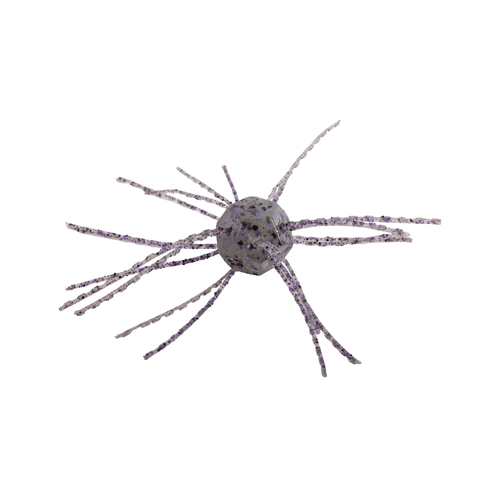 The Strike King Tumbleweed Salted 3" 4pk features soft, salted fishing lures with round bodies and multiple thin, flexible legs for lifelike action—resembles a spider or aquatic creature. Shown on a white background. Brand: Strike King.