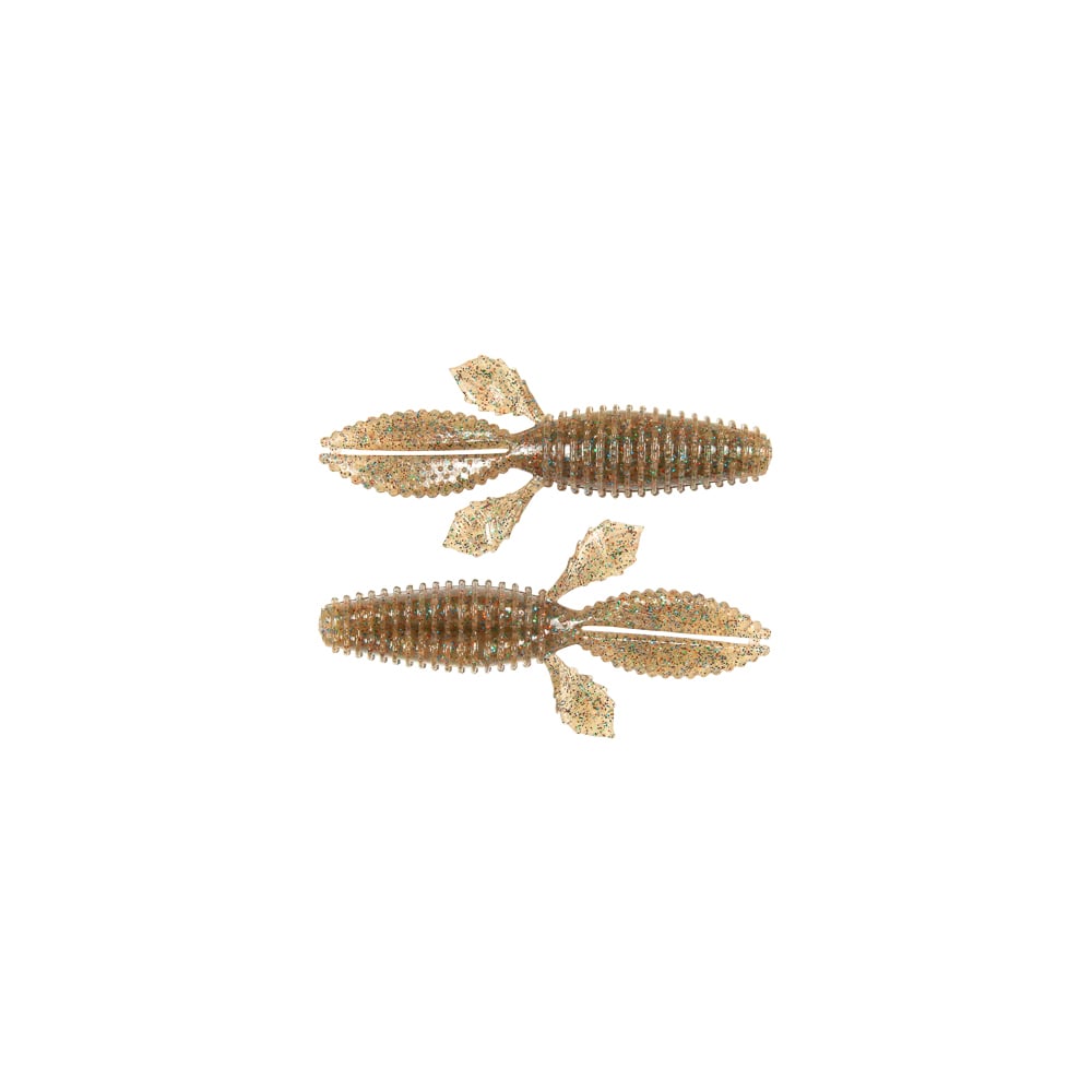 Two brown and gold beaded hair clips, resembling corn with leaves, stand out against a white background. Their intricate design captivates much like Z-Man’s TRD Bugz from the brand Z-Man entices bass anglers.