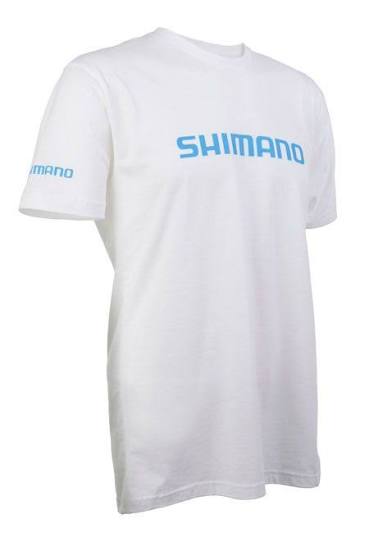 Shimano Short Sleeve Cotton T-Shirt - White - MEDIUM